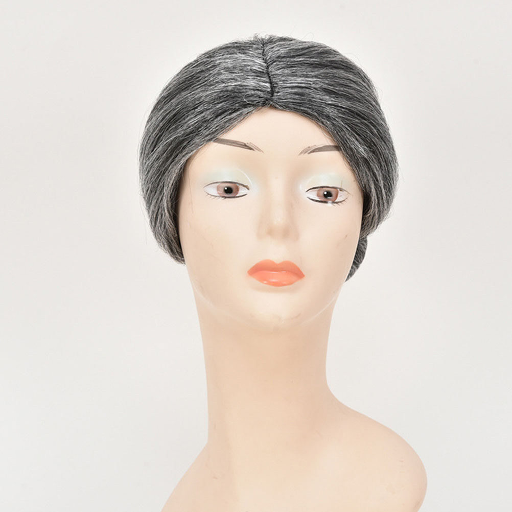 Anime Cosplay Easy - Old Women Hairstyle Lady Stage Performance
