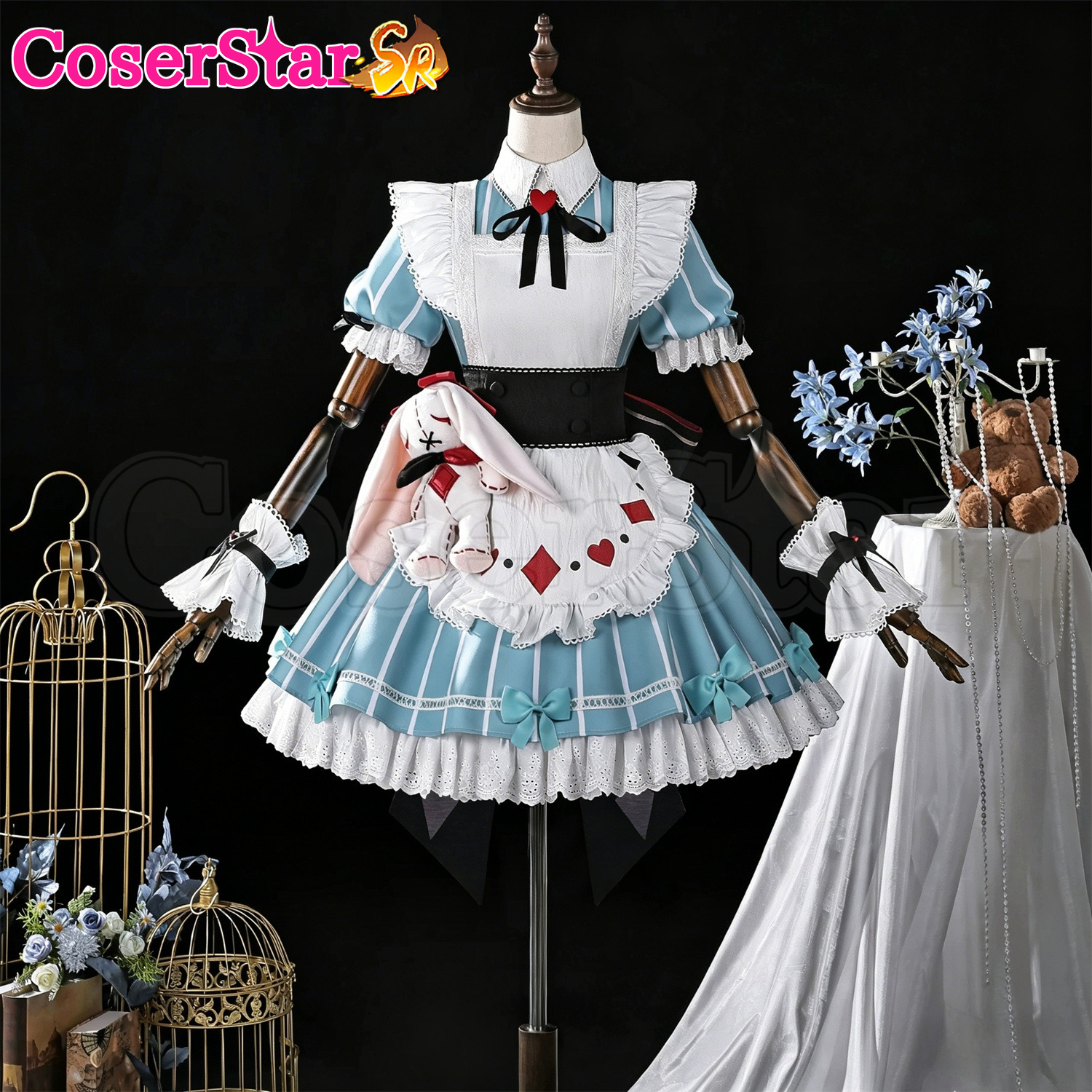 Anime Cosplay Maid - CoserStar-SR GenshinImpact Alice Cosplay Costume Maid