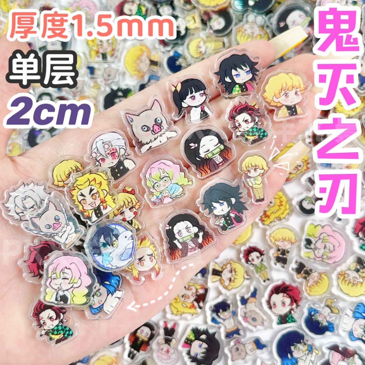 50/100Pcs 1/2cm Mini Demon Sla – Anime Cosplay Demon Slayer recenzja i cena