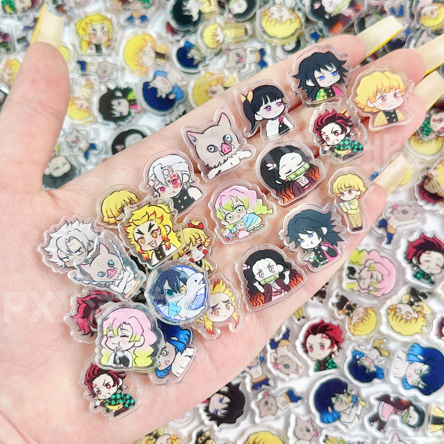 50/100Pcs 1/2cm Mini Demon Sla – Anime Cosplay Demon Slayer recenzja i cena