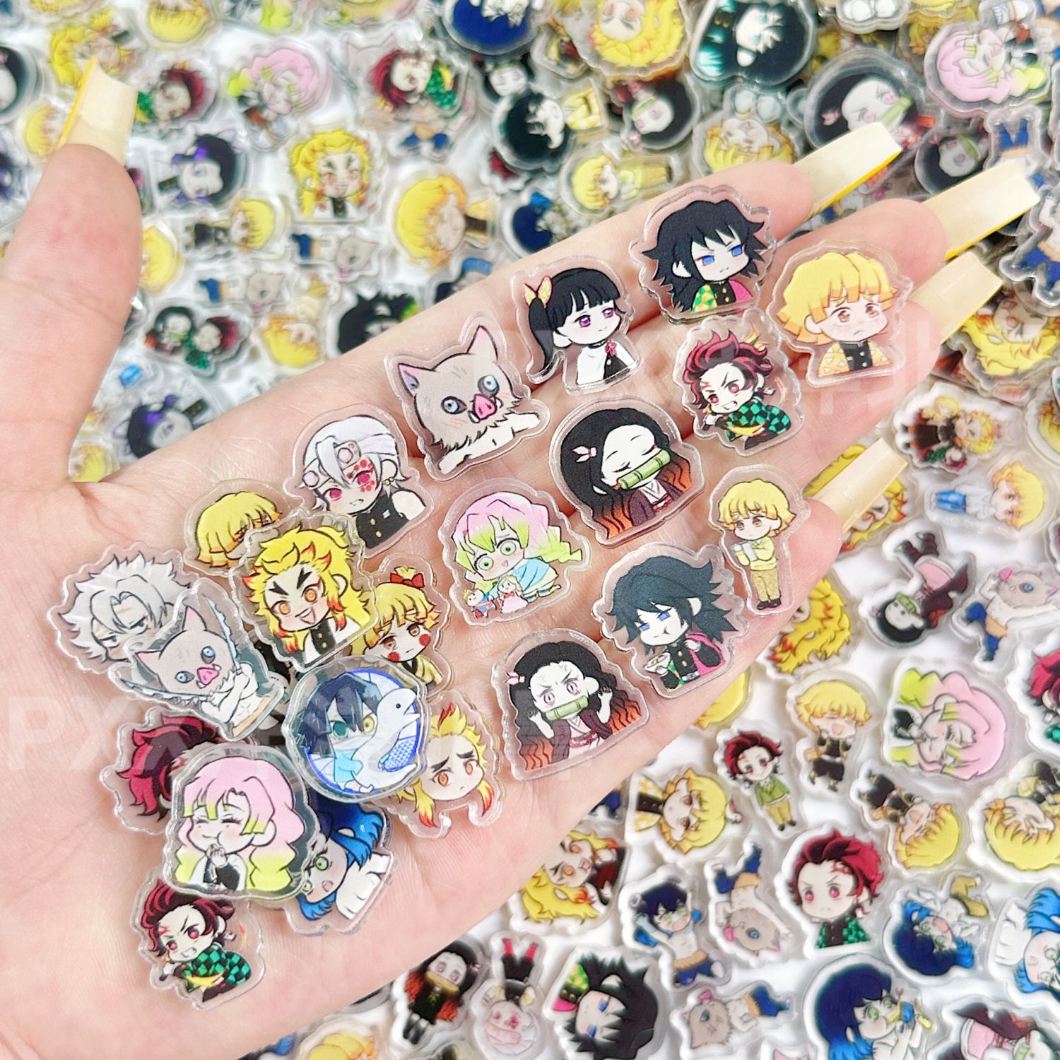 50/100Pcs 1/2cm Mini Demon Sla – Anime Cosplay Demon Slayer recenzja i cena