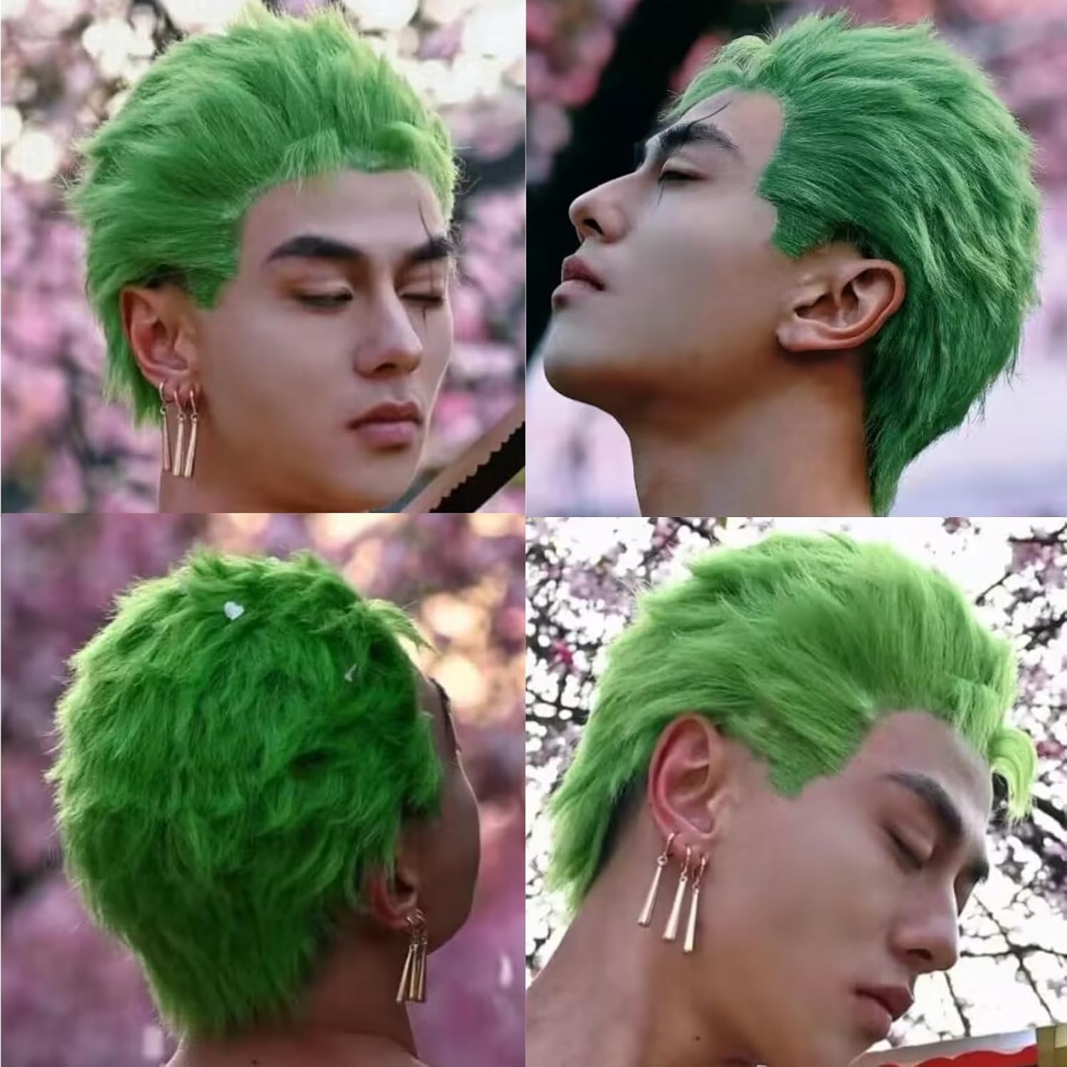 Short Green Wigs for Men Light – Cosplay Anime Zoro recenzja i cena