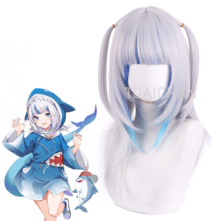 2025 Gawr Gura Cosplay Wig Whi – Anime Cosplay Event 2025 recenzja i cena