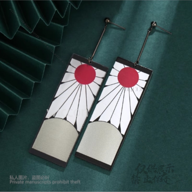 Acrylic Earrings Ear Clips Sty – Anime Cosplay Demon Slayer recenzja i cena