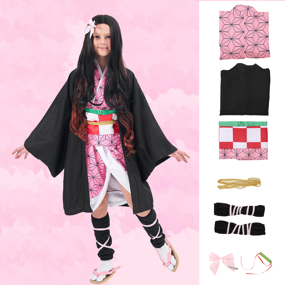 Complete Nezuko Kamado Cosplay – Anime Cosplay Demon Slayer recenzja i cena