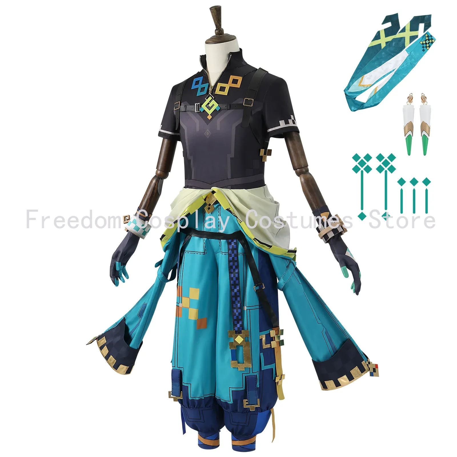 Game Genshin Impact Kinich Cos – Anime Cosplay Wigs recenzja i cena