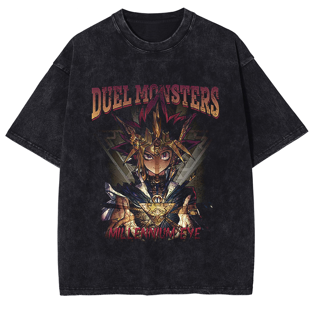 Vintage Washed T-shirt Men Yug – Anime Cosplay Easy recenzja i cena