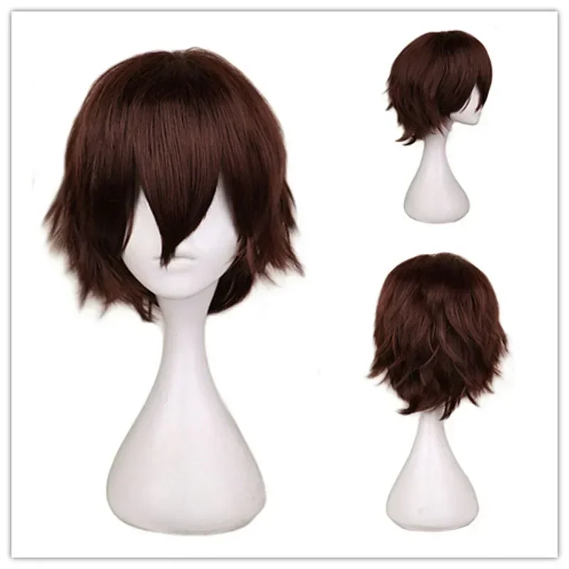 QQXCAIW Male Wig Black White P – Anime Cosplay With Red Hair recenzja i cena
