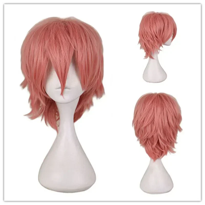 QQXCAIW Male Wig Black White P – Anime Cosplay With Red Hair recenzja i cena