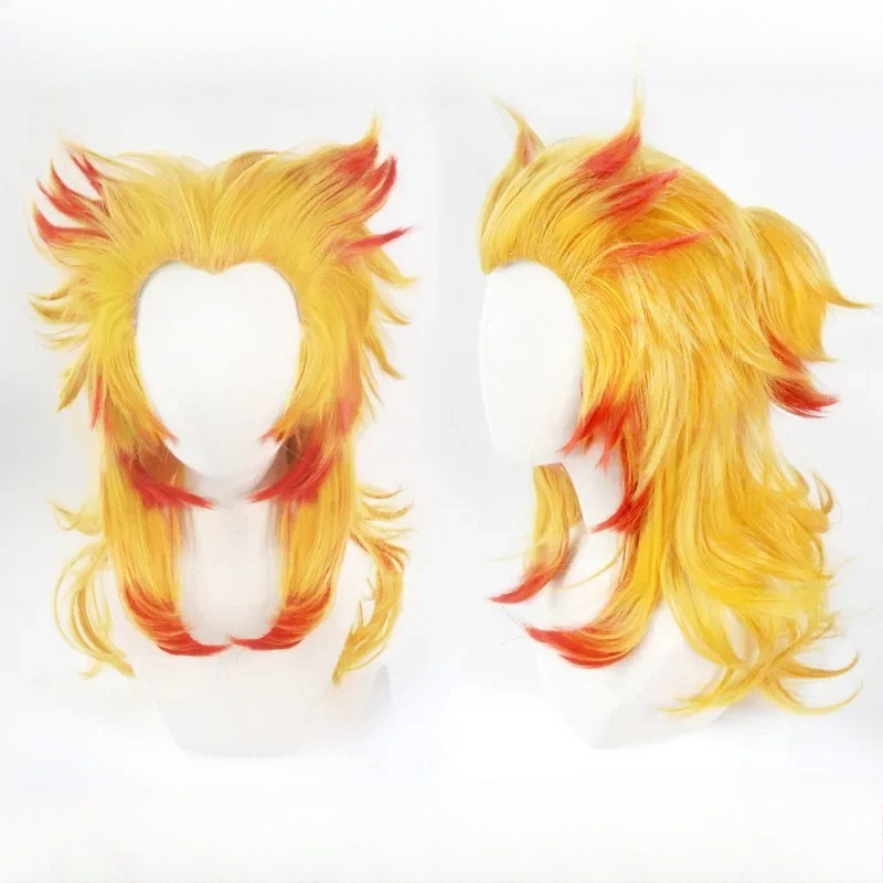 Rengoku Kyoujurou Wig Kimetsu  – Anime Cosplay With Red Hair recenzja i cena