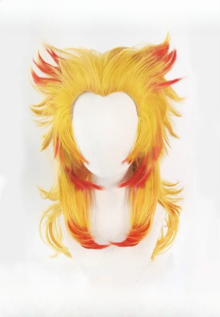 Rengoku Kyoujurou Wig Kimetsu  – Anime Cosplay With Red Hair recenzja i cena