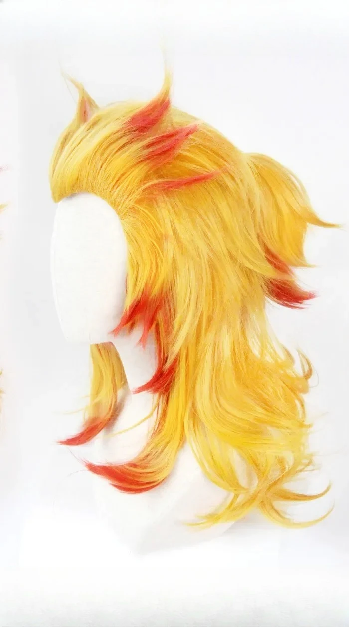 Rengoku Kyoujurou Wig Kimetsu  – Anime Cosplay With Red Hair recenzja i cena
