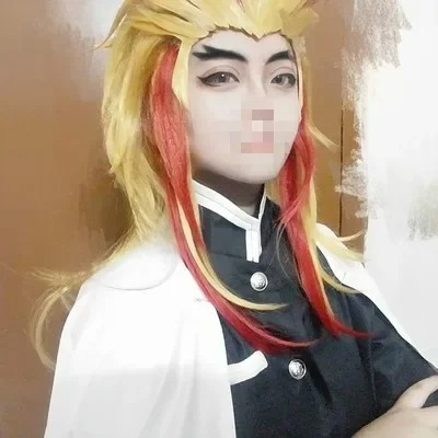 Rengoku Kyoujurou Wig Kimetsu  – Anime Cosplay With Red Hair recenzja i cena