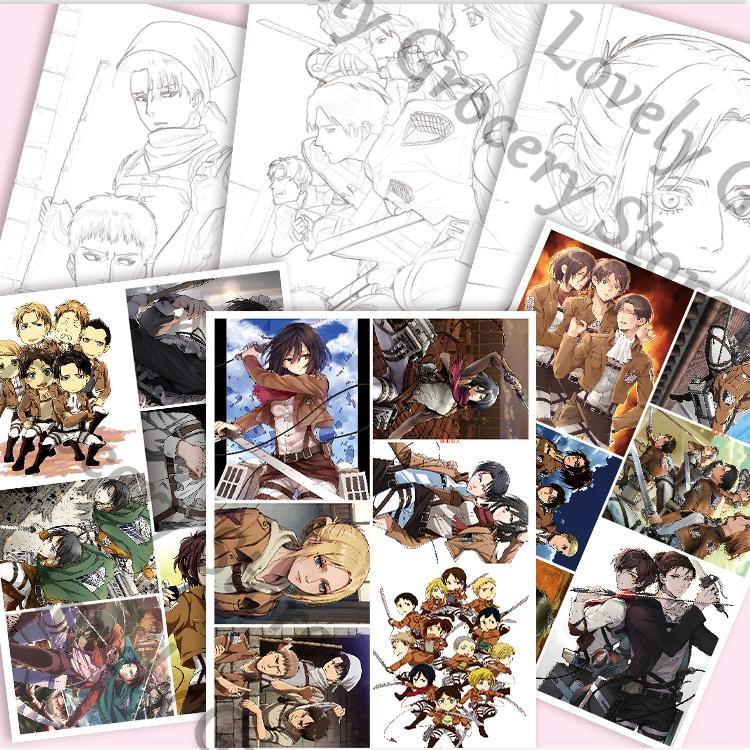 Anime Eren Jaeger Mikasa·Acker – Anime Cosplay Drawing recenzja i cena