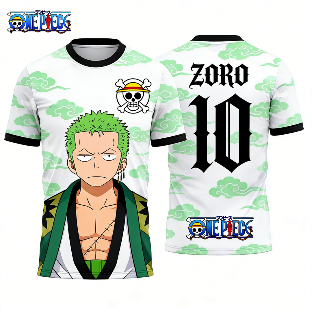 One Piece's Zoro Graphic T-shi – Cosplay Anime Zoro recenzja i cena