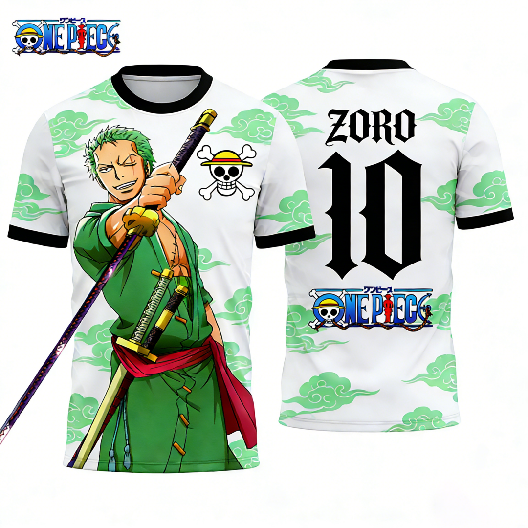 One Piece's Zoro Graphic T-shi – Cosplay Anime Zoro recenzja i cena