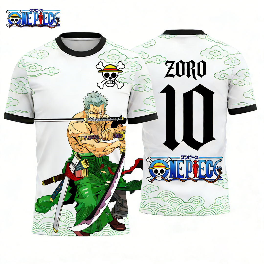 One Piece's Zoro Graphic T-shi – Cosplay Anime Zoro recenzja i cena