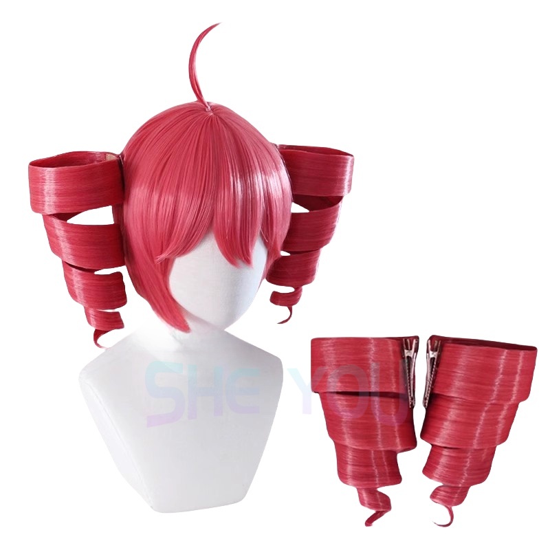Anime Kasane Teto Wig Cosplay  – Anime Cosplay With Red Hair recenzja i cena