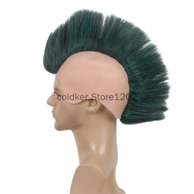 Men's Punk Mohawk Spiky Wig Re – Anime Cosplay With Red Hair recenzja i cena