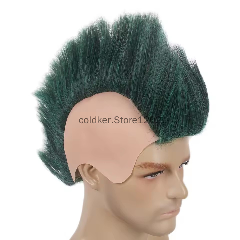 Men's Punk Mohawk Spiky Wig Re – Anime Cosplay With Red Hair recenzja i cena