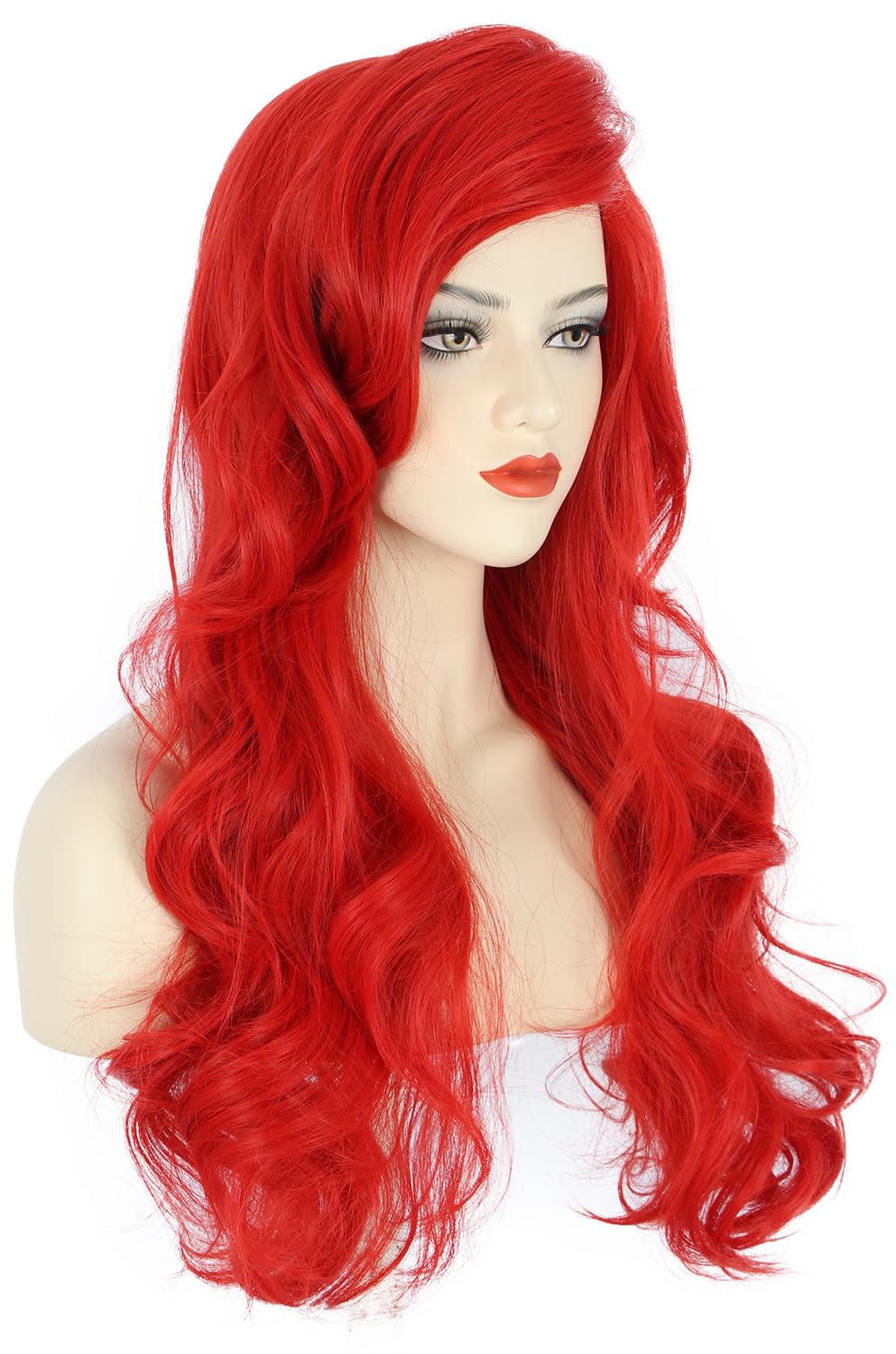 Women Long Wavy Red Wigs Hallo – Anime Cosplay With Red Hair recenzja i cena