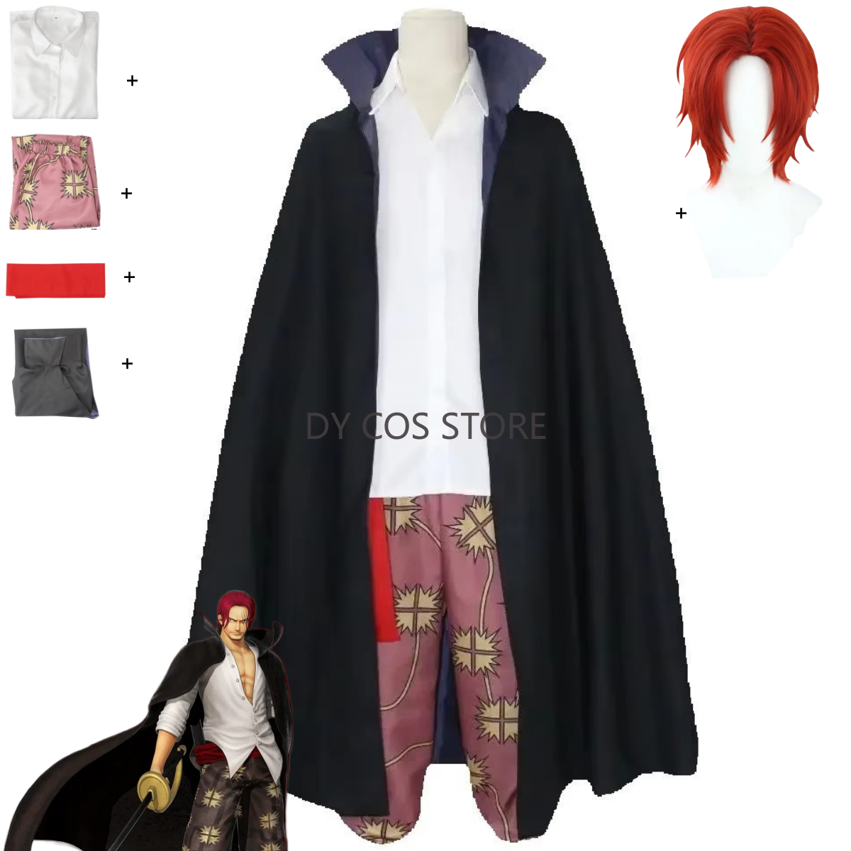 Anime Red Hair Shanks Cosplay  – Anime Cosplay With Red Hair recenzja i cena