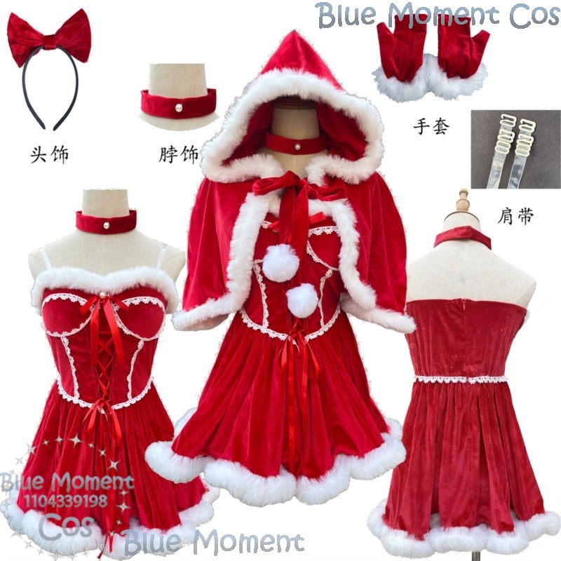 2025 Christmas Red Dress White – Anime Cosplay Event 2025 recenzja i cena